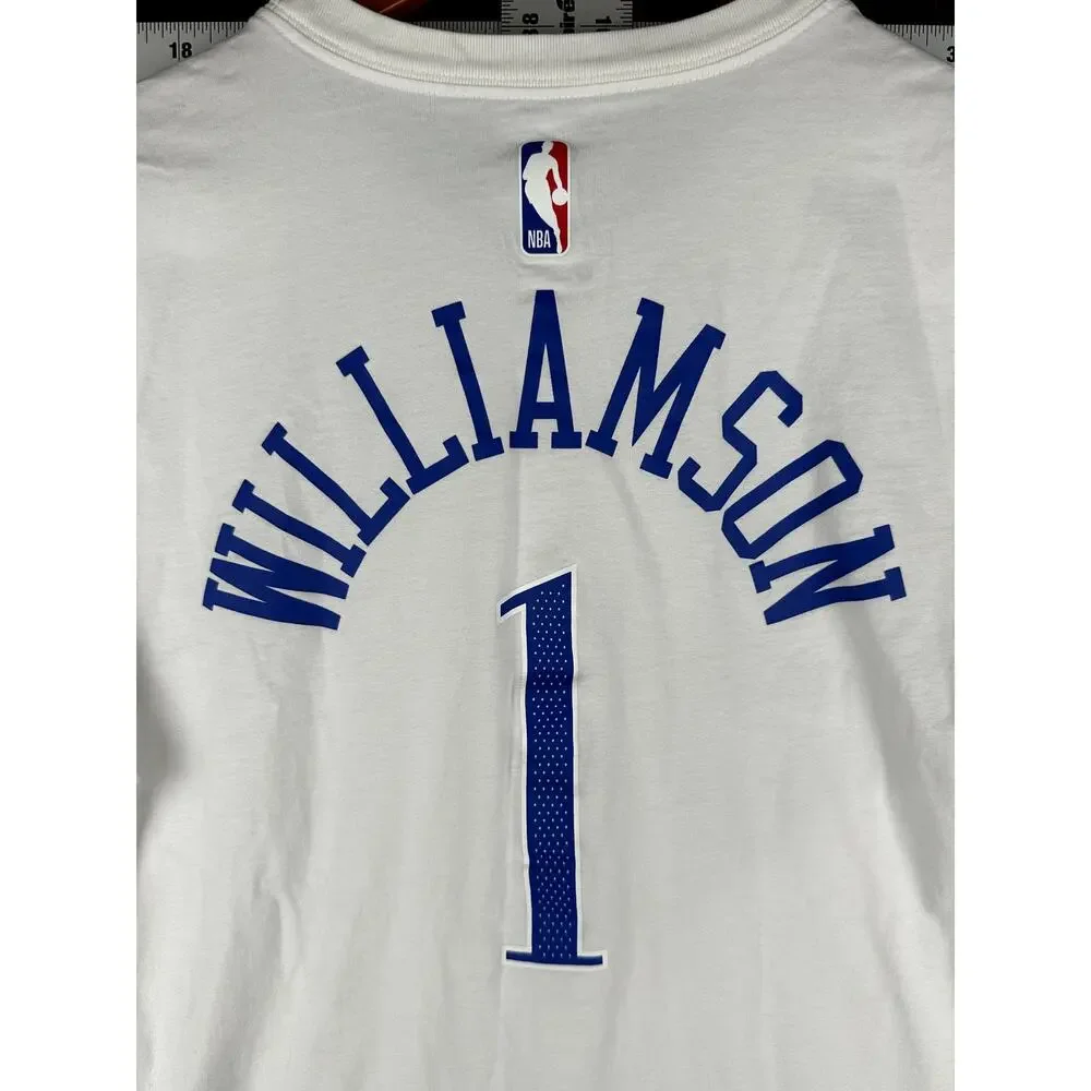 Nike Zion Williams NBA New Orleans Pelicans Jersey Shirt Sticker White Men Large